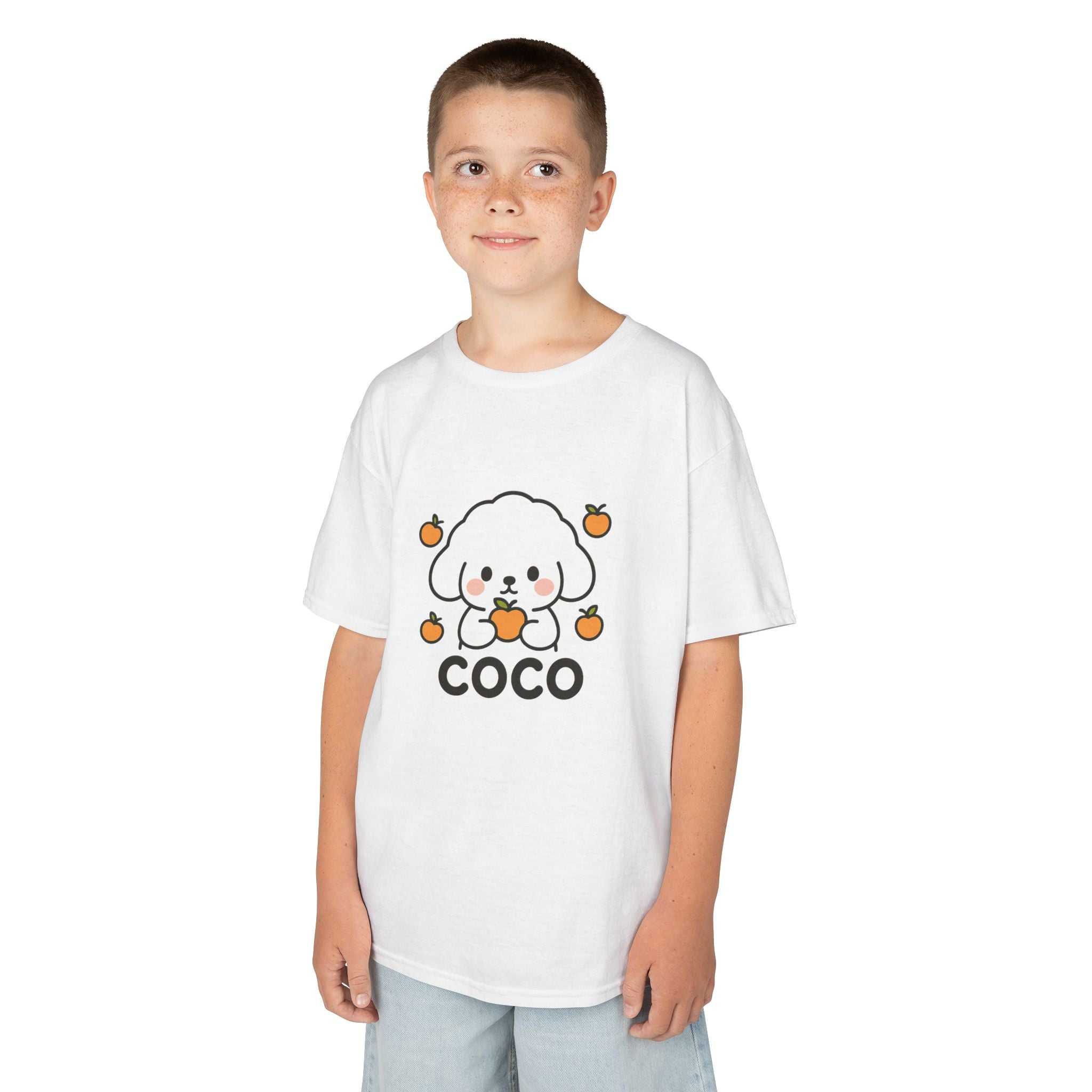 Kinder Design T-Shirt COCO - Weiß – Produktansicht 5