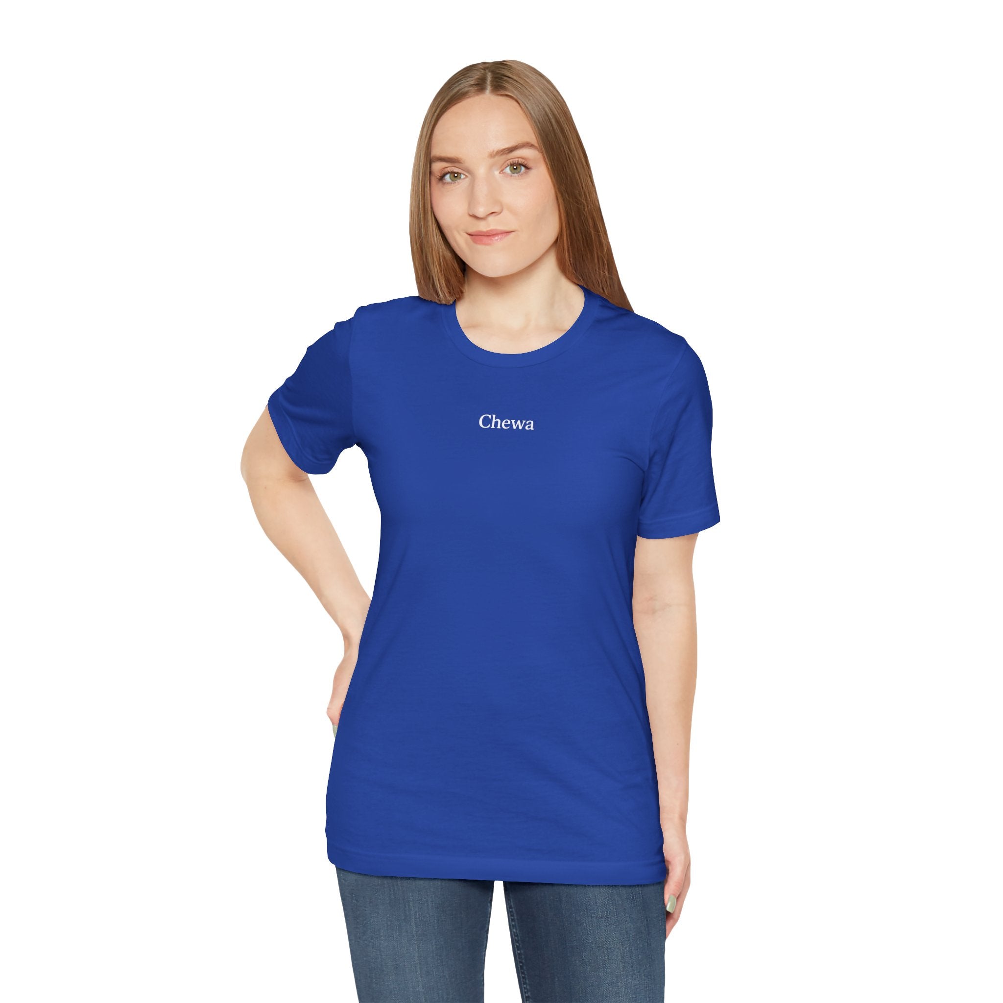 Chewa T-Shirt unisex - Blau / Weiß