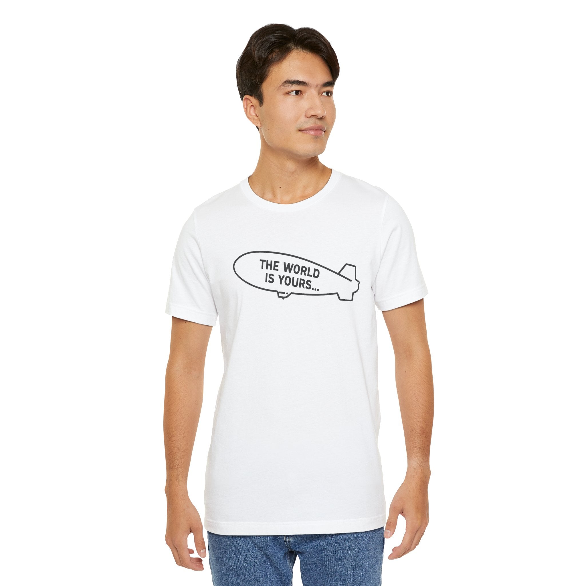 Design T-Shirt The World Is Yours - Weiß