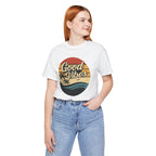 Design T-Shirt Good Vibes - Weiß – Produktansicht 4