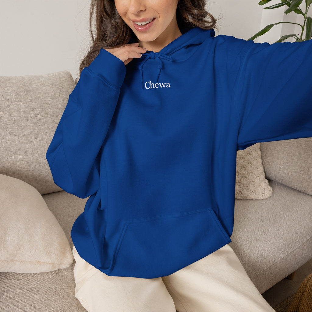 Chewa Hoodie - Blau / Weiß