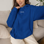 Chewa Hoodie - Blau / Weiß