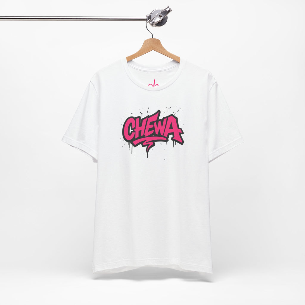 Design T-Shirt Graffiti - Weiß / Pink