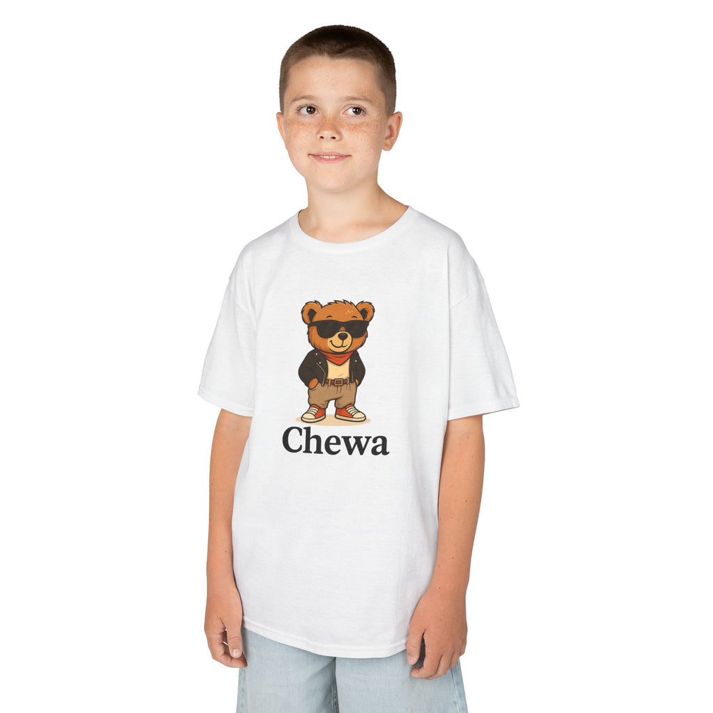 Kinder Design T-Shirt Tedo - Weiß
