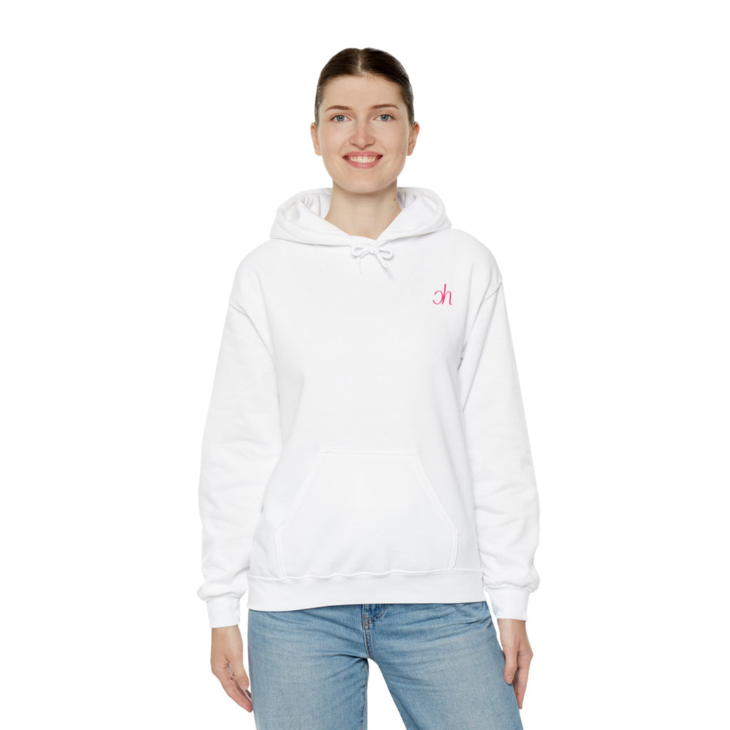Ch Hoodie - Weiß / Pink