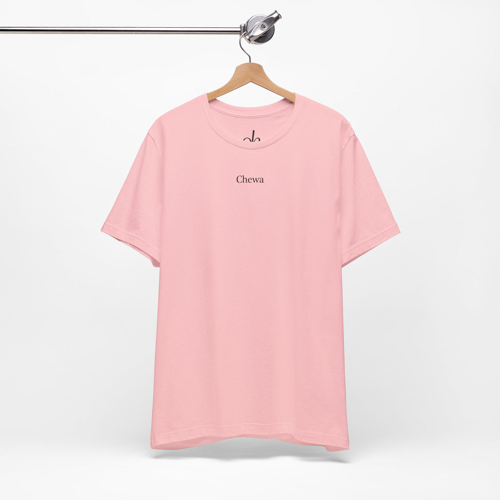 CHEWA Logo T-Shirt - Pink / Schwarz – Hauptansicht