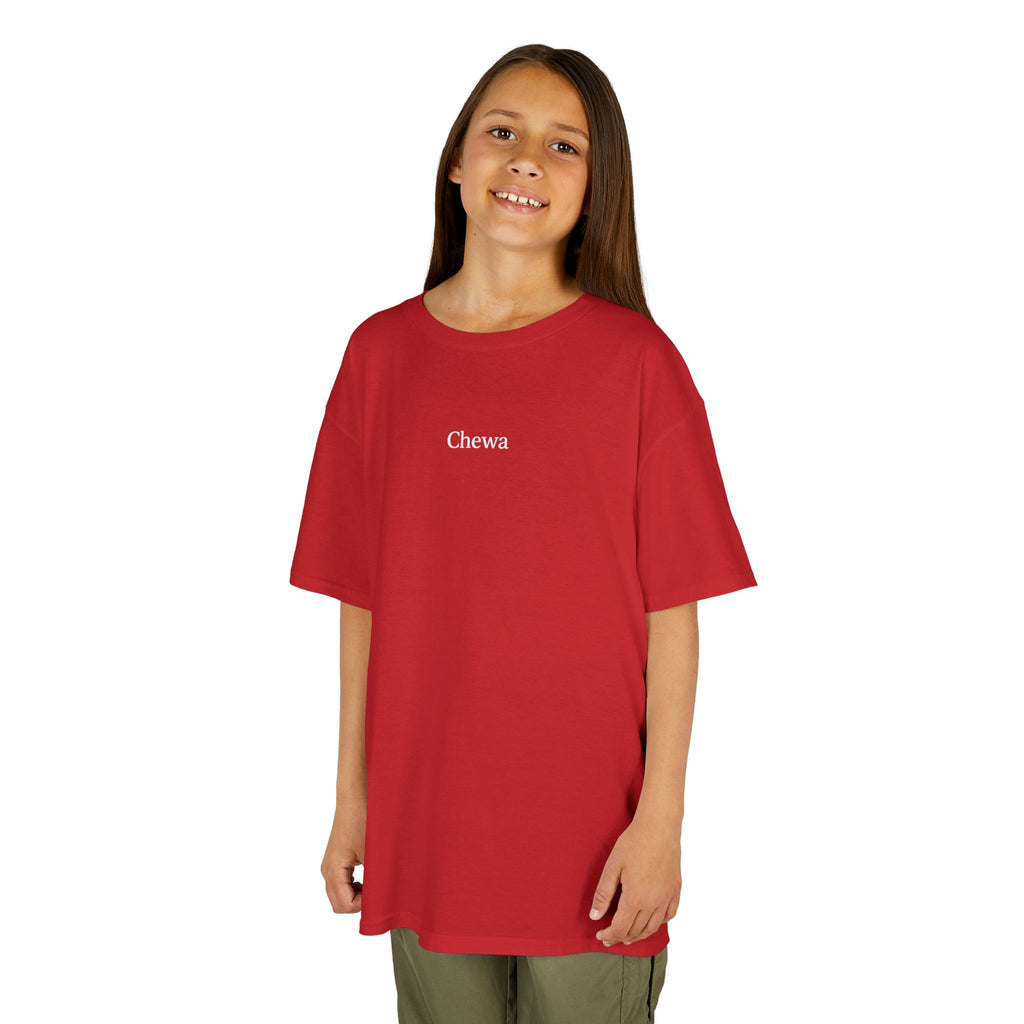 Kinder Chewa T-Shirt - Rot / Weiß