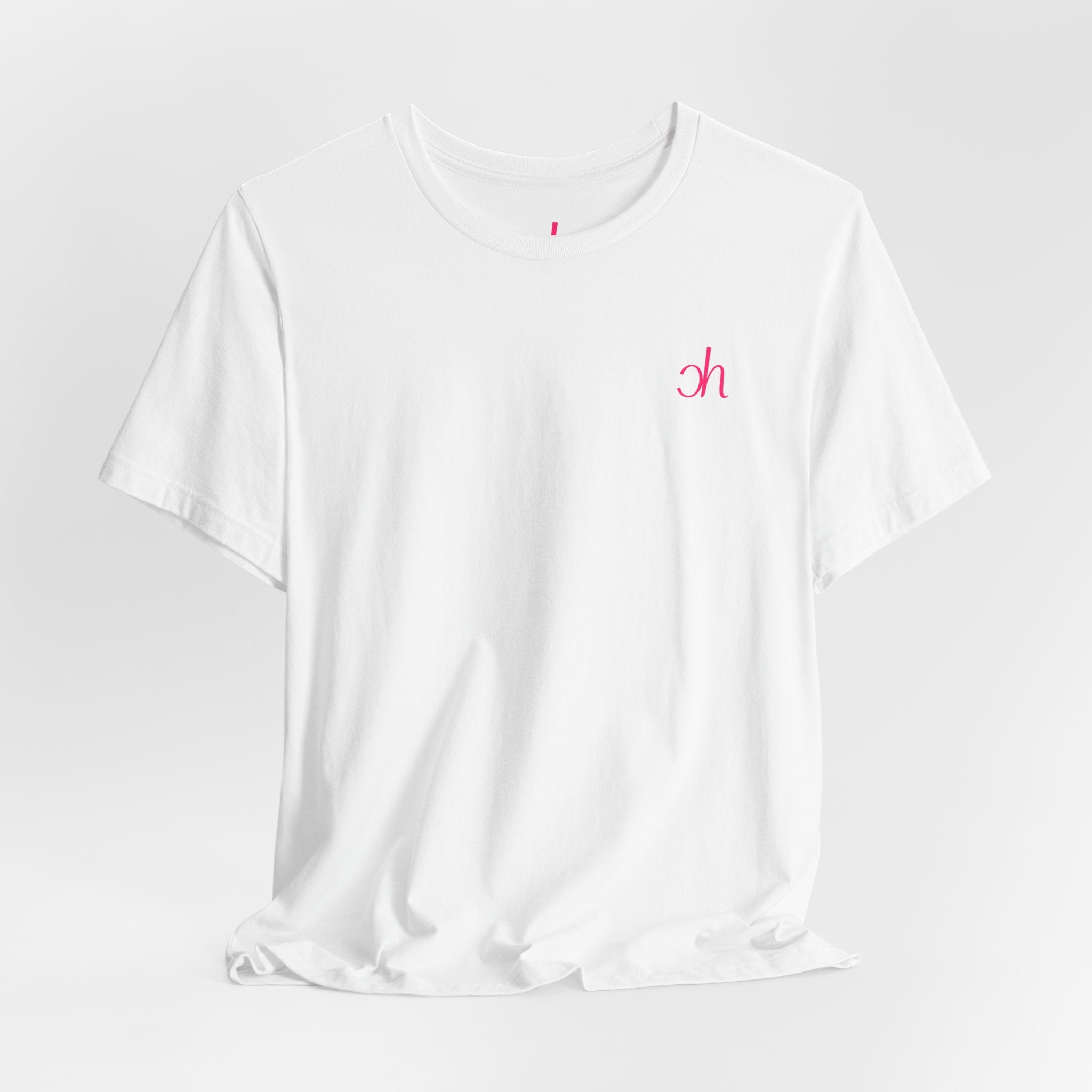 Ch T-Shirt - Weiß / Pink
