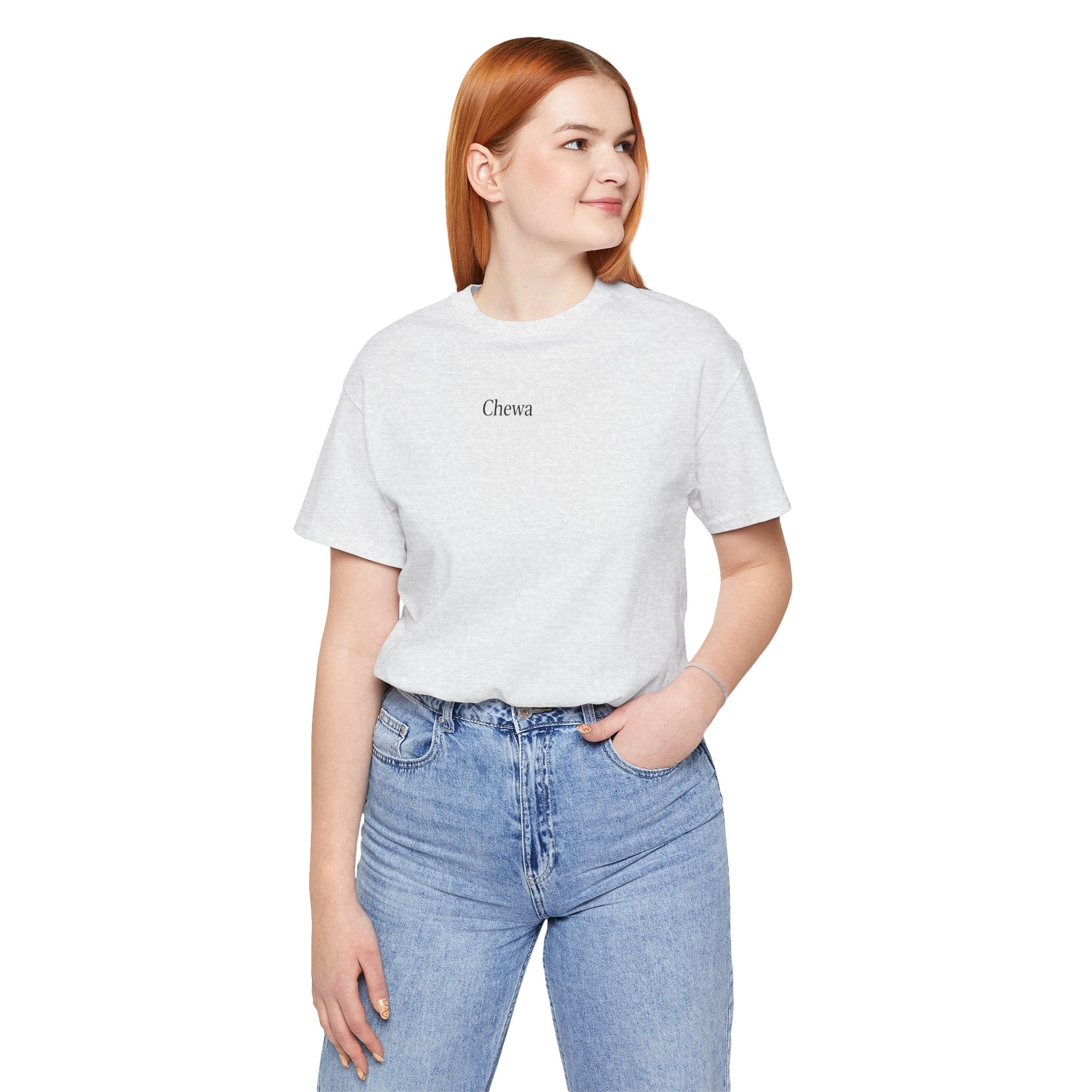 Chewa T-Shirt unisex - Hellgrau / Schwarz