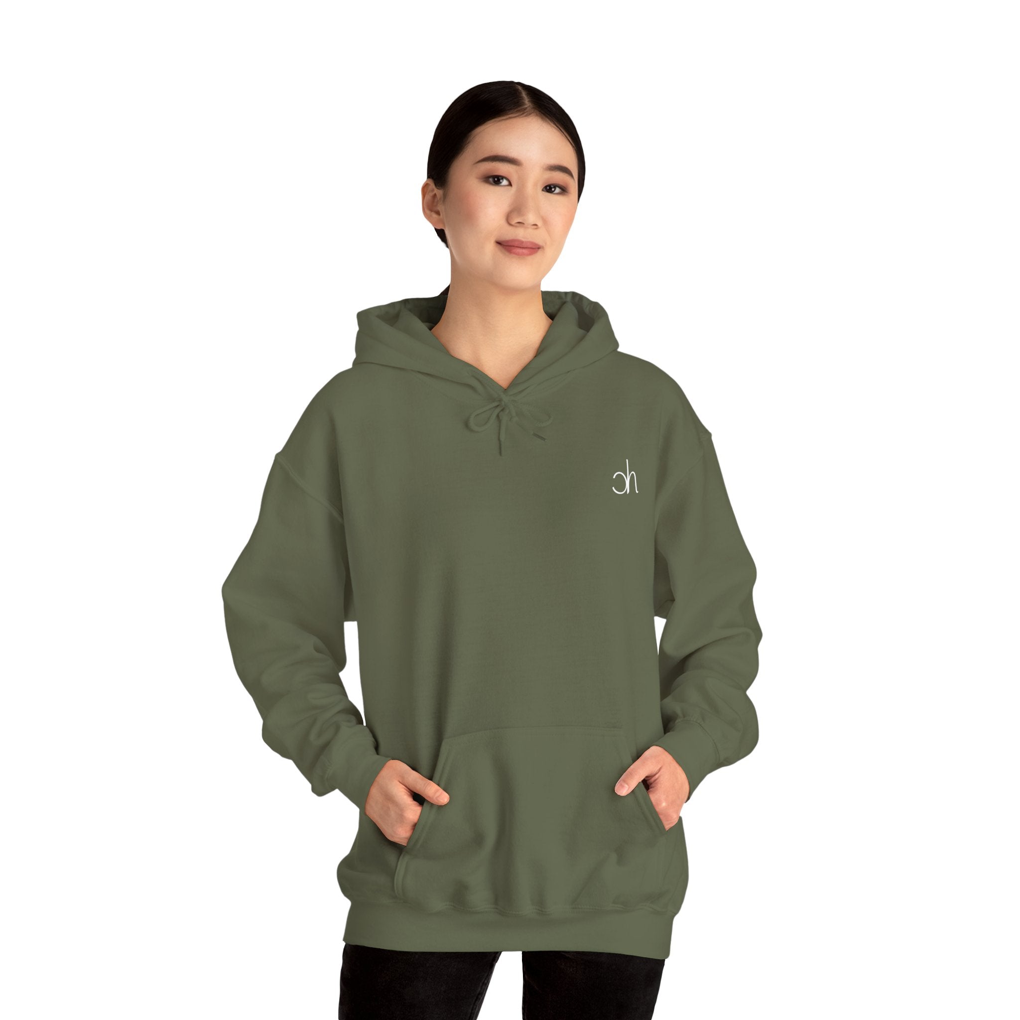 Ch Hoodie - Army / Weiß