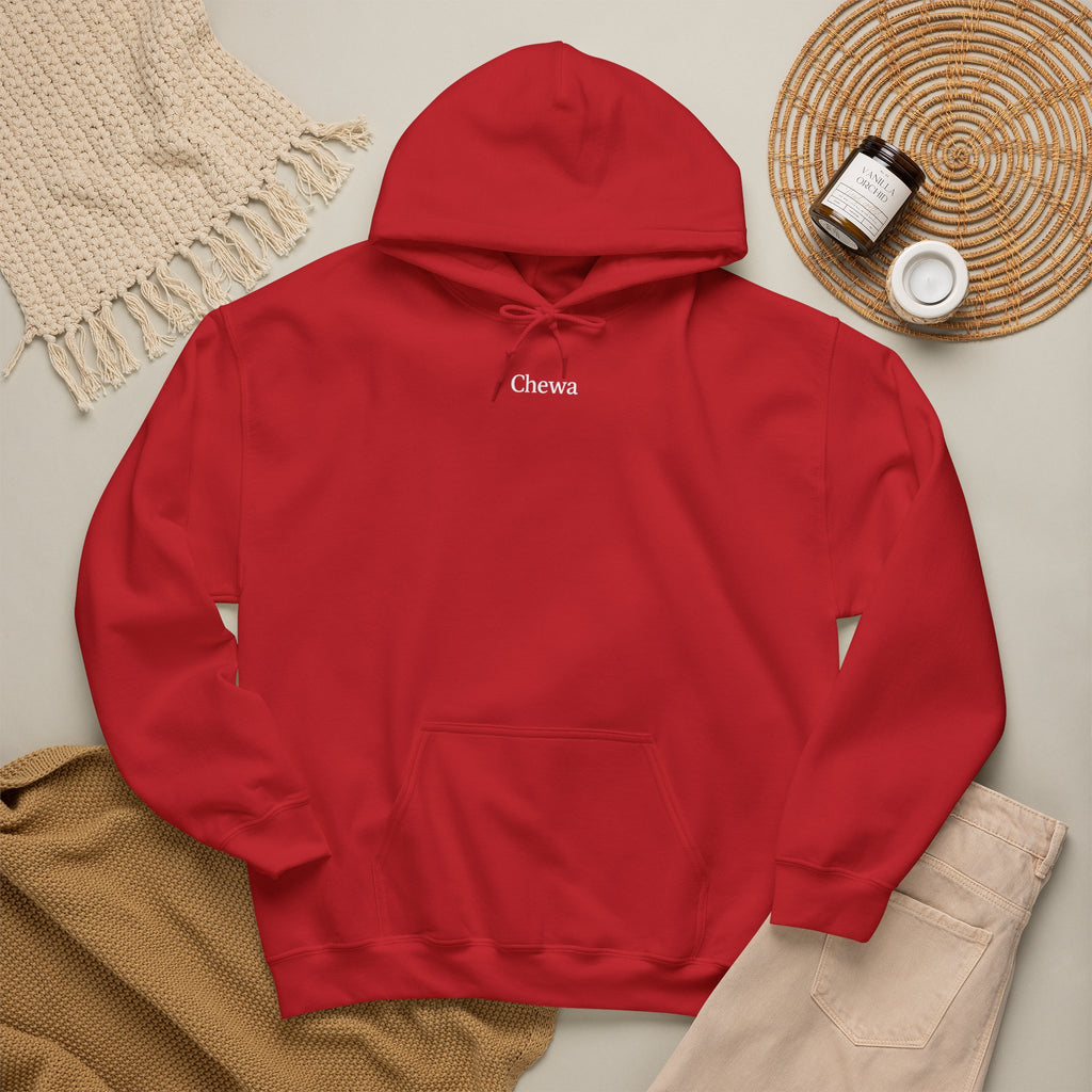 Chewa Hoodie - Rot / Weiß