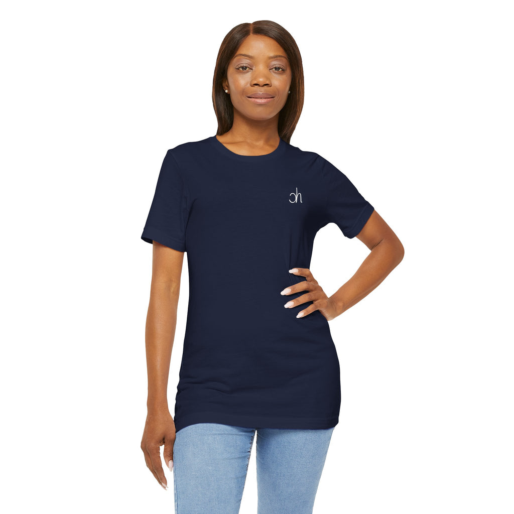 Ch T-Shirt unisex - Dunkelblau / Weiß