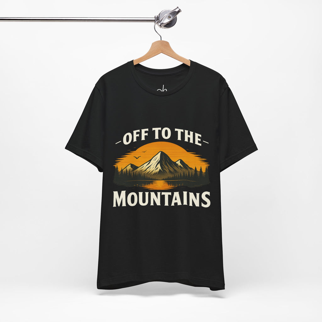 Mountains T-Shirt - Schwarz – Hauptansicht