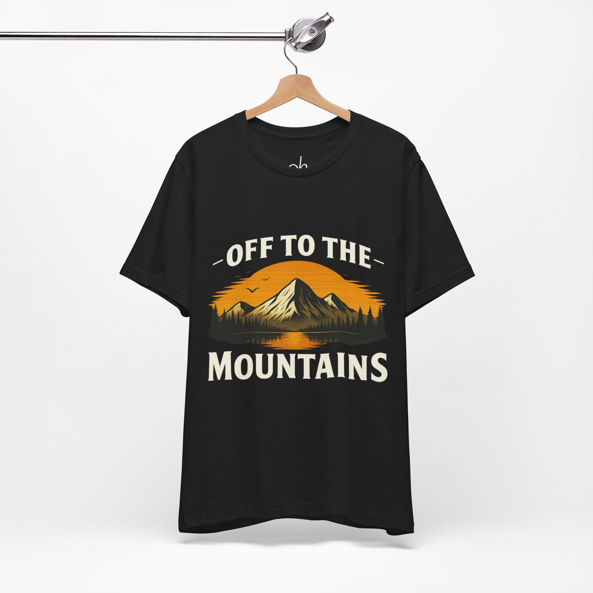 Mountains T-Shirt - Schwarz – Hauptansicht