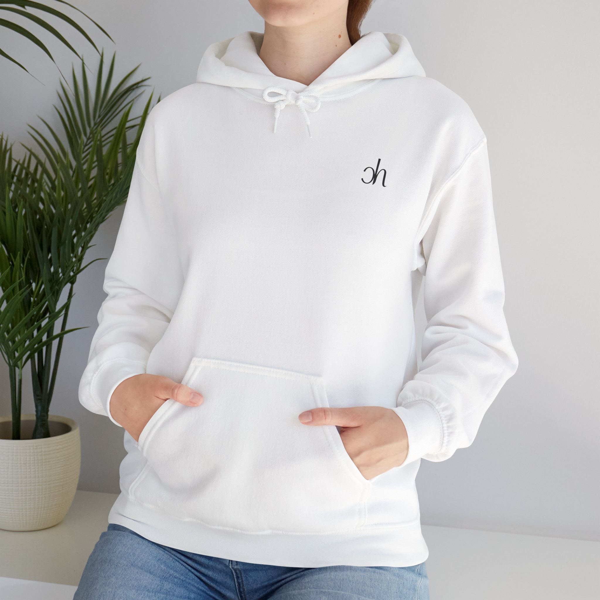 CH Hoodie - Weiß / Schwarz – Produktansicht 5