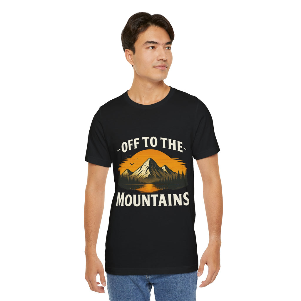 Mountains T-Shirt - Schwarz – Produktansicht 6