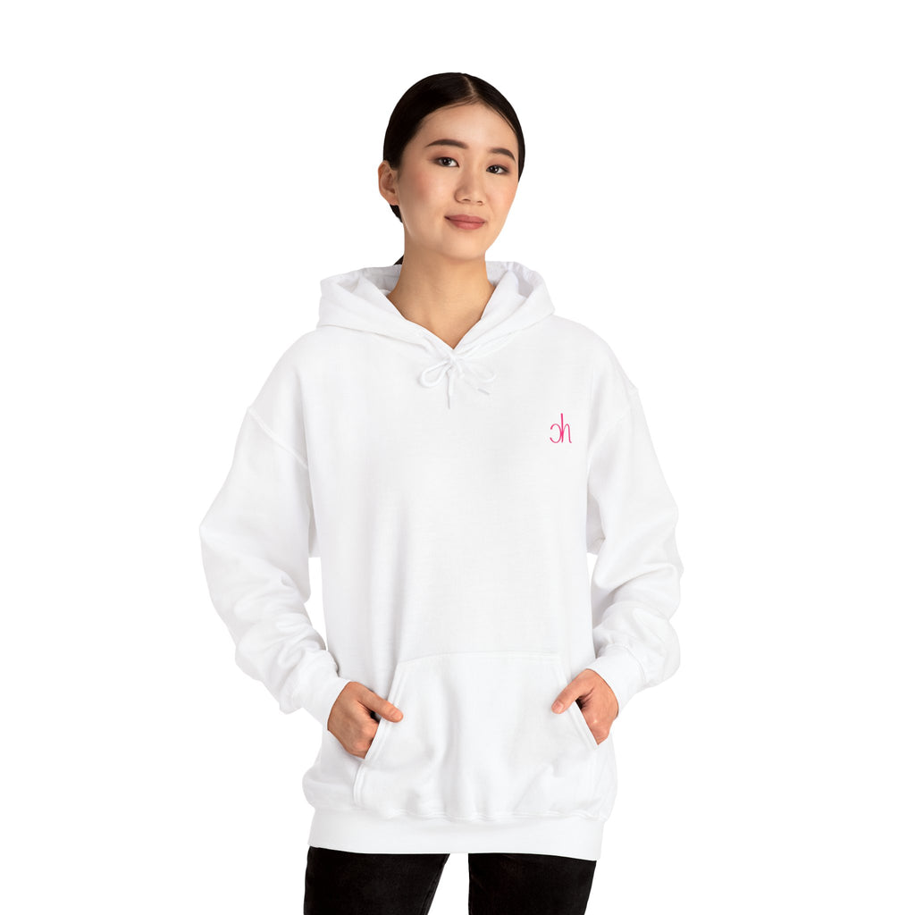 Ch Hoodie - Weiß / Pink