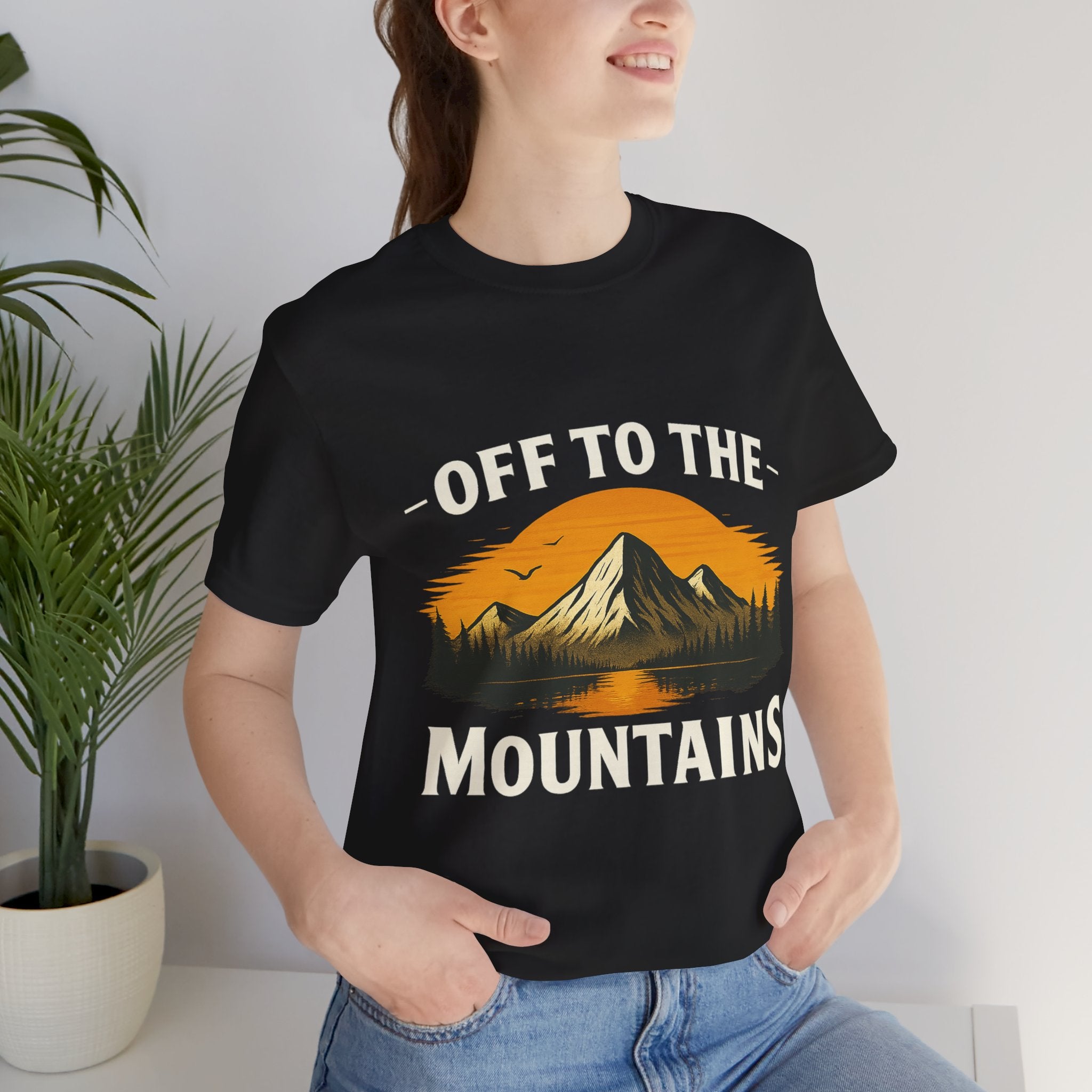 Mountains T-Shirt - Schwarz – Produktansicht 5