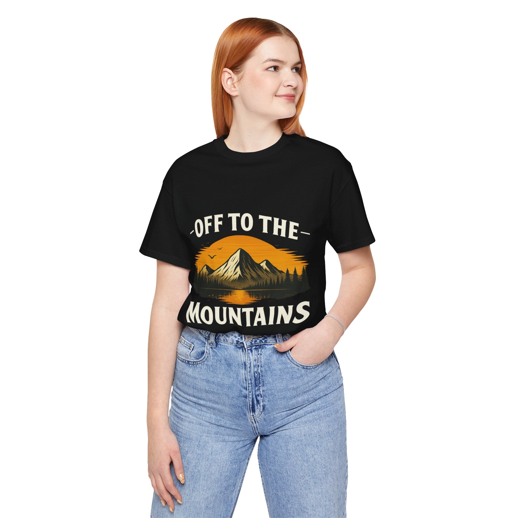 Mountains T-Shirt - Schwarz – Produktansicht 4