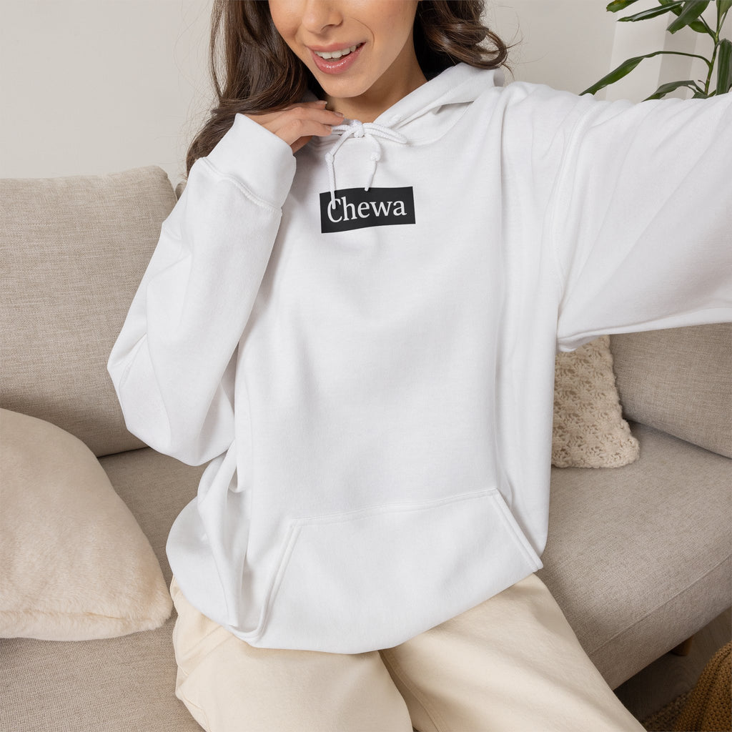 Design Hoodie Chewa Schwarz - Weiß / Schwarz