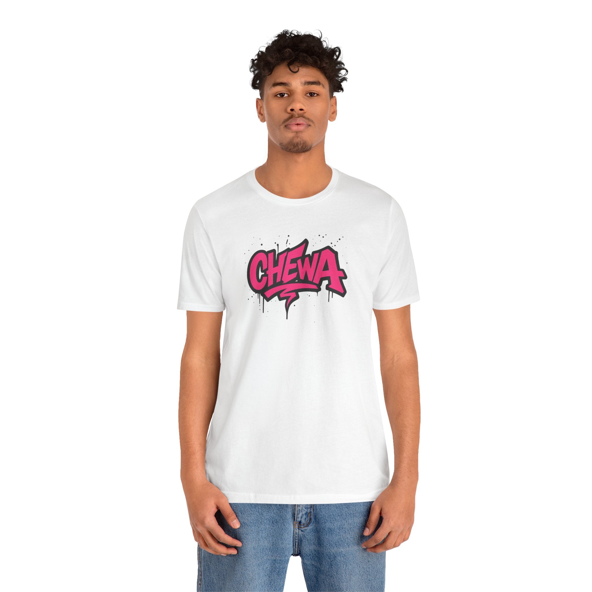 Design T-Shirt Graffiti - Weiß / Pink