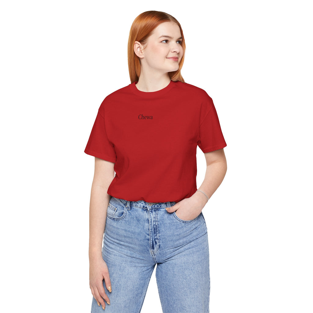 Chewa T-Shirt - Rot / Schwarz – Produktansicht 4