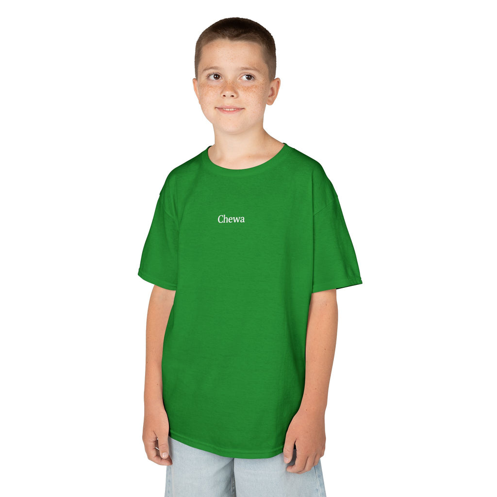 Kinder CHEWA T-Shirt - Grün / Weiß – Produktansicht 2