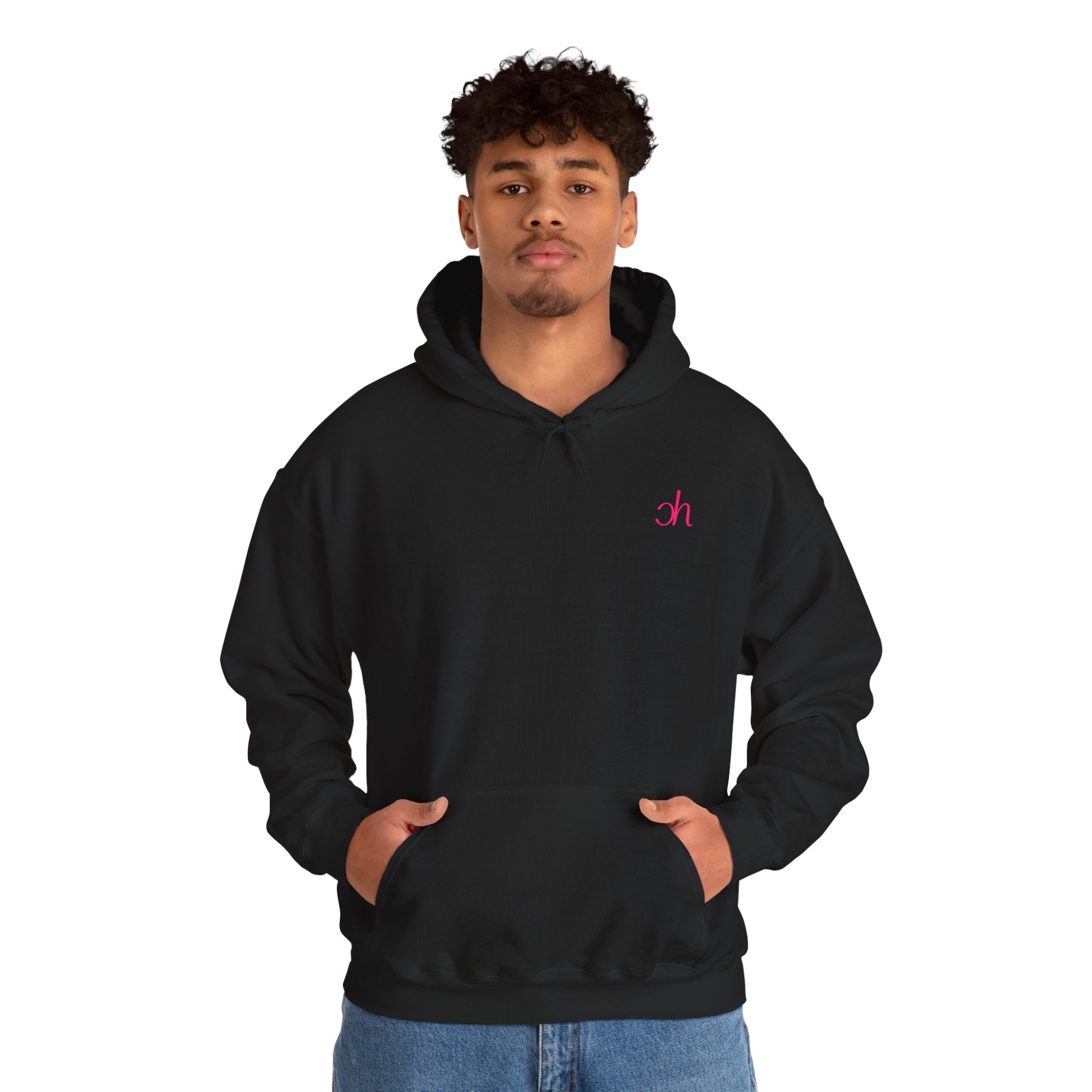 Ch Hoodie - Schwarz / Pink