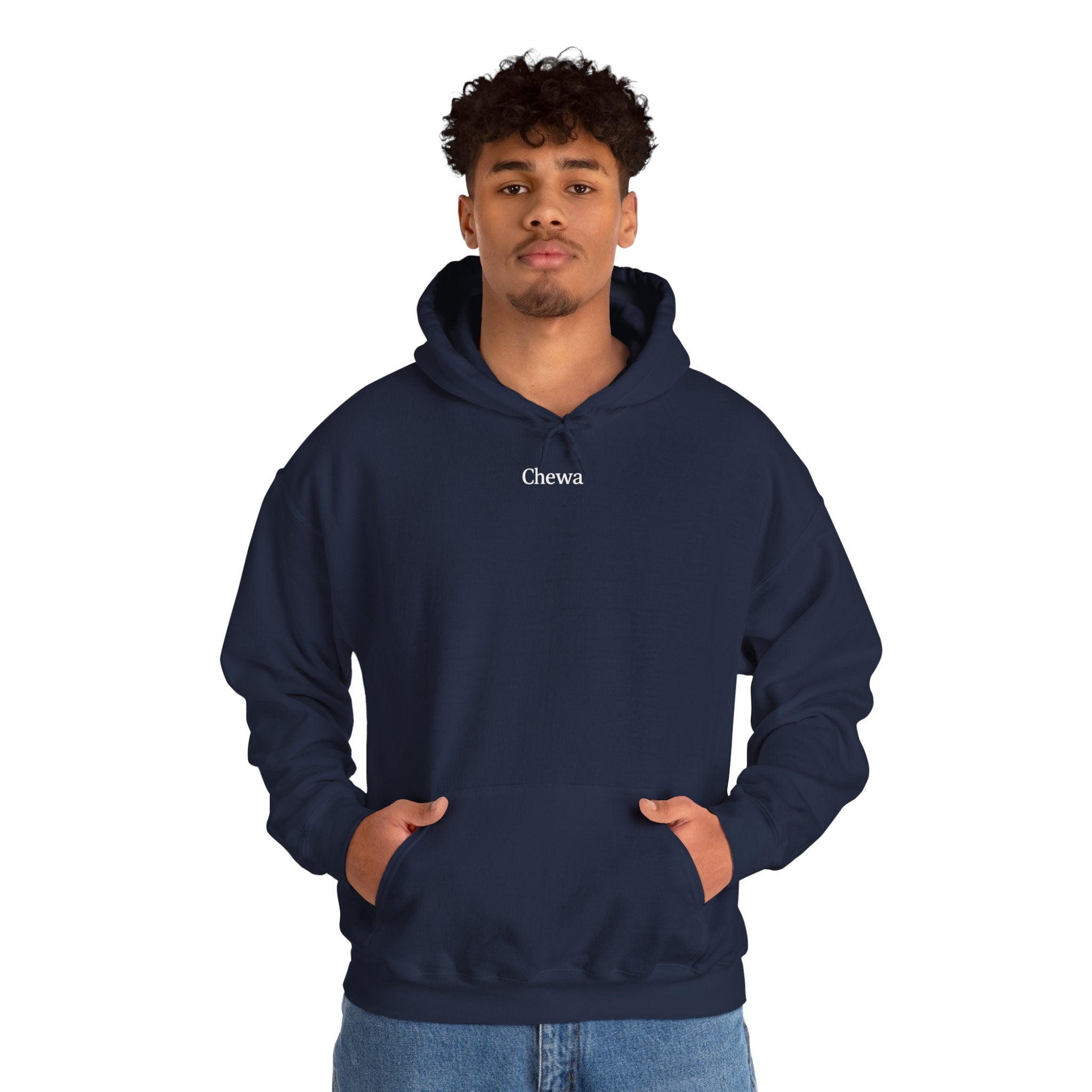 Chewa Hoodie - Dunkelblau / Weiß