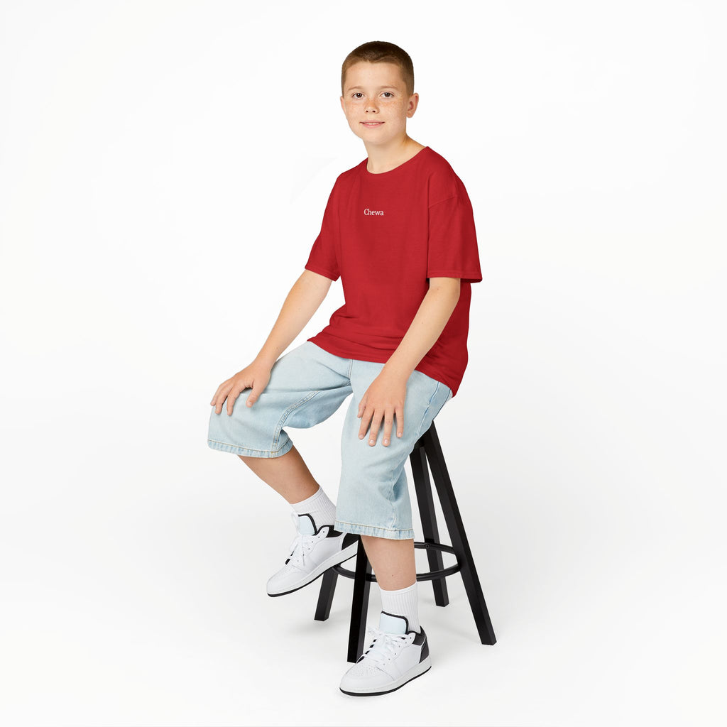 Kinder Chewa T-Shirt - Rot / Weiß
