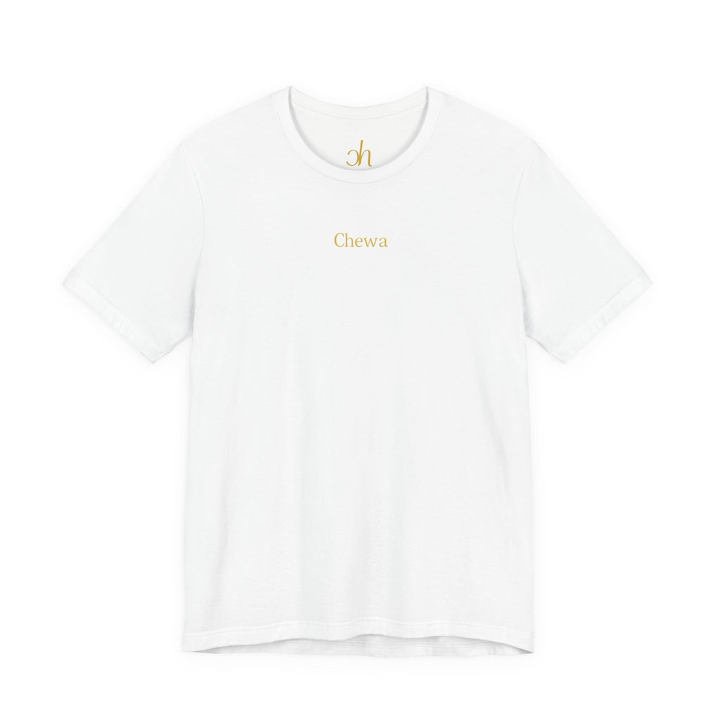 Chewa T-Shirt - Weiß / Gold