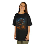Kinder Design T-Shirt Robo - Schwarz – Produktansicht 4