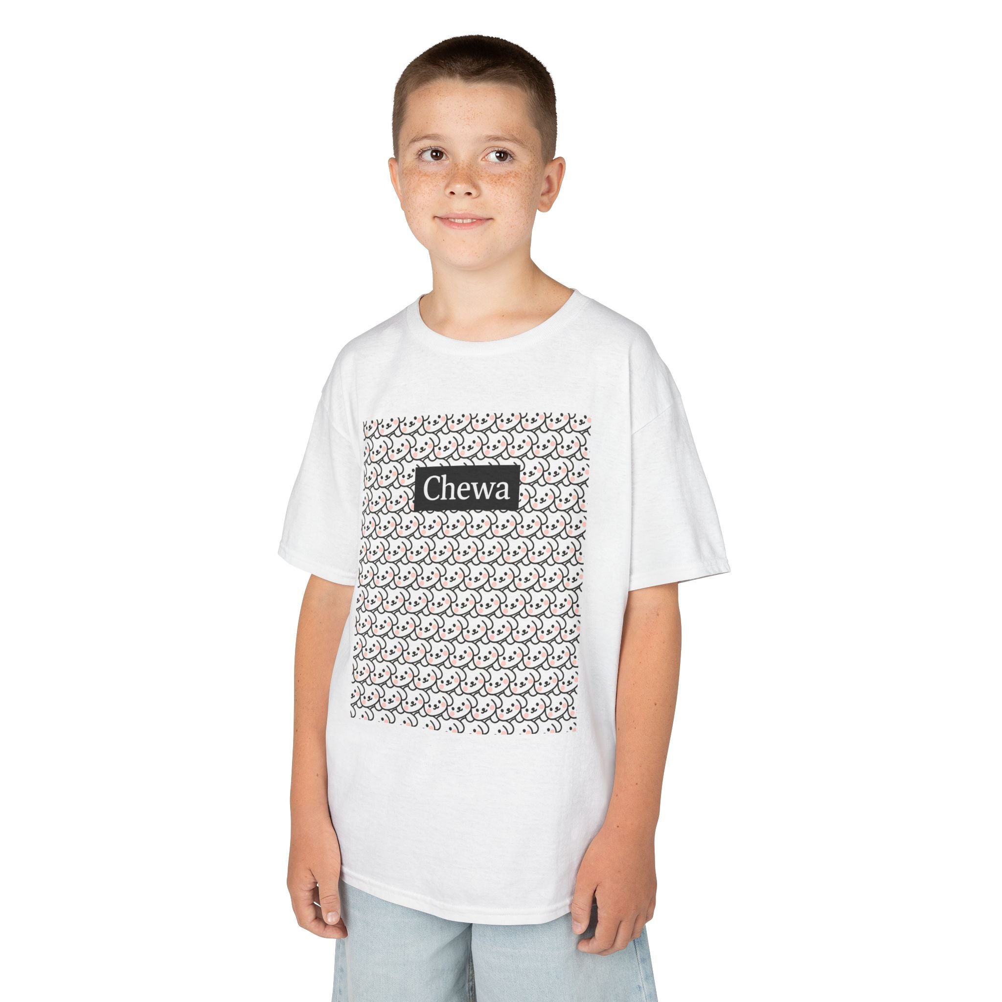 Kinder Design T-Shirt COCOS - Weiß – Produktansicht 5
