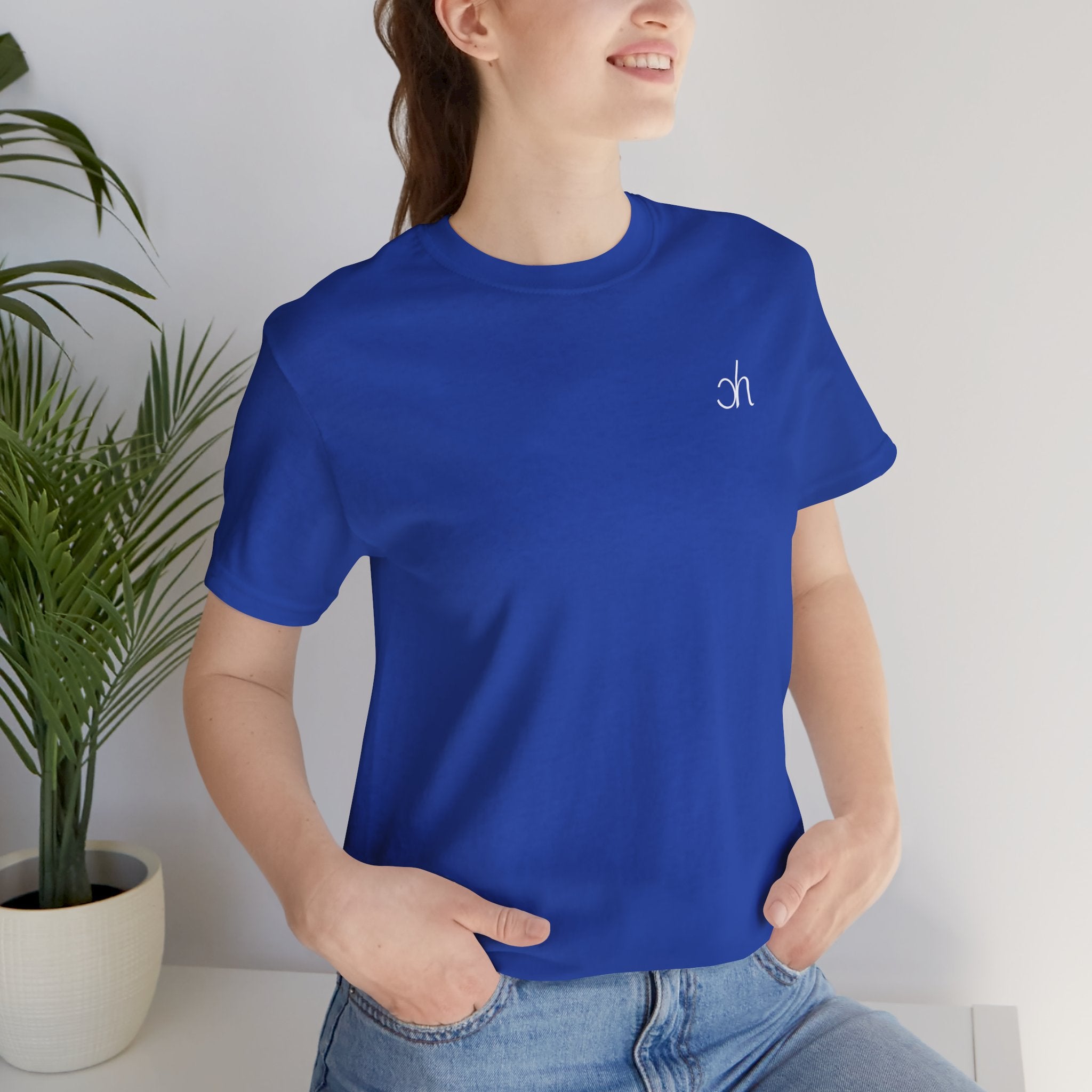 Ch T-Shirt unisex - Blau / Weiß