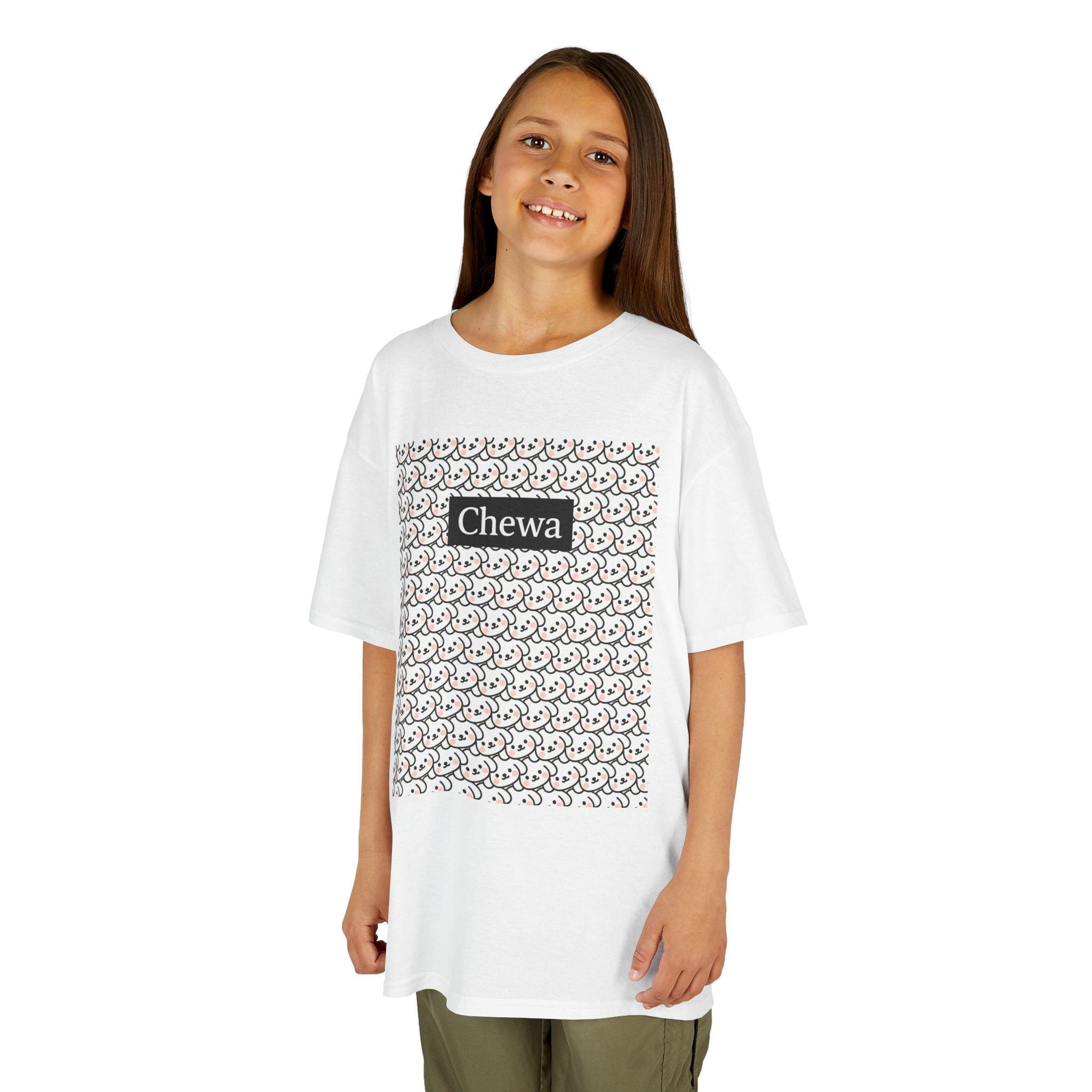 Kinder Design T-Shirt COCOS - Weiß – Hauptansicht