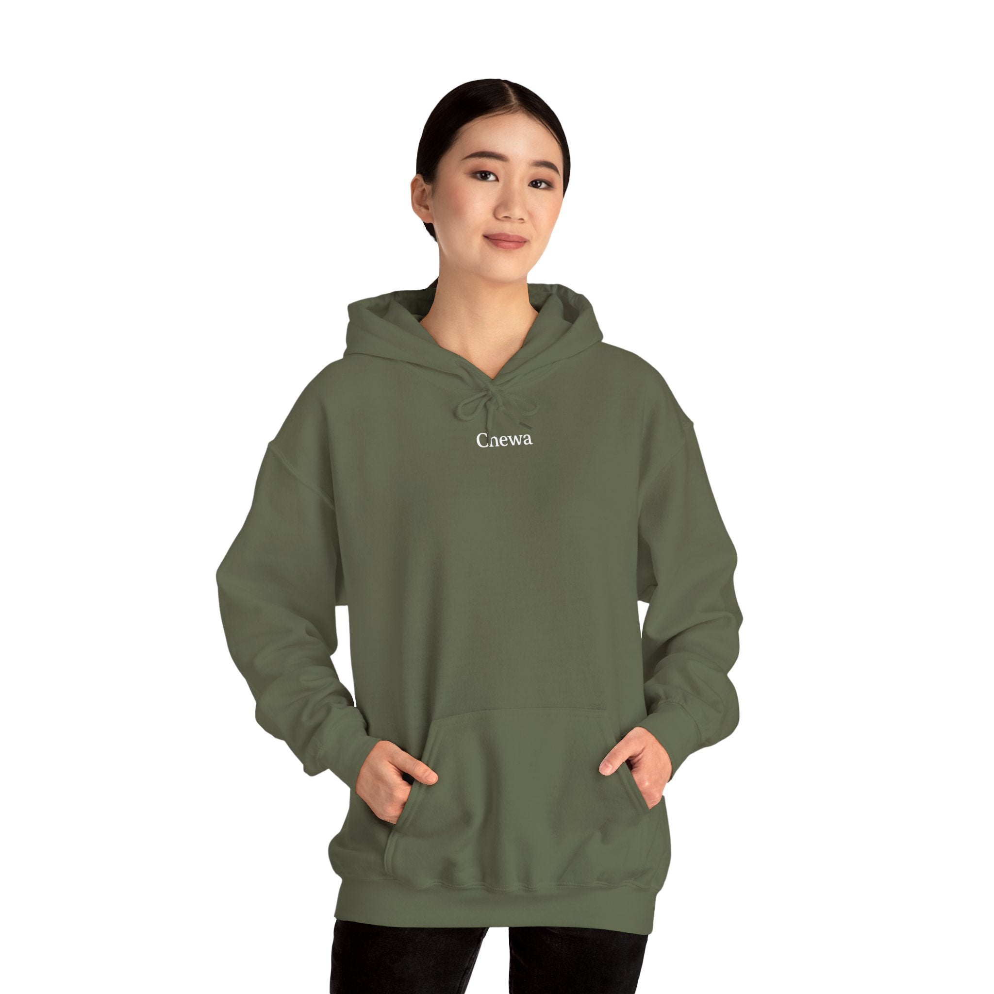 Chewa Hoodie - Army / Weiß