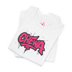 Graffiti T-Shirt - Weiß/Pink – Produktansicht 2