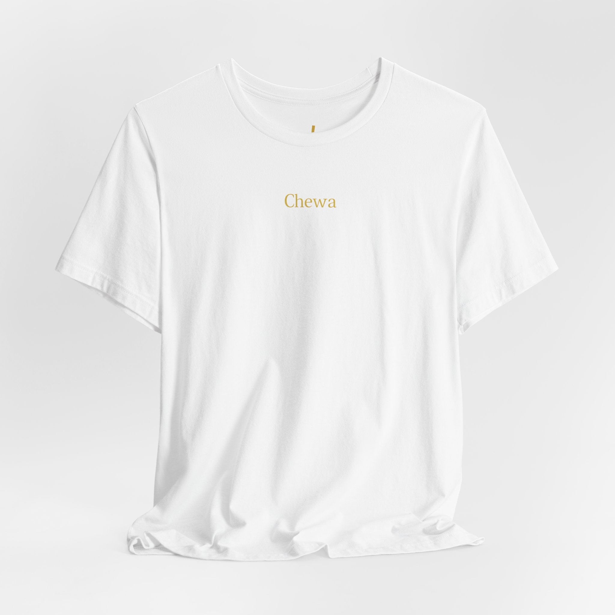 Chewa T-Shirt - Weiß / Gold