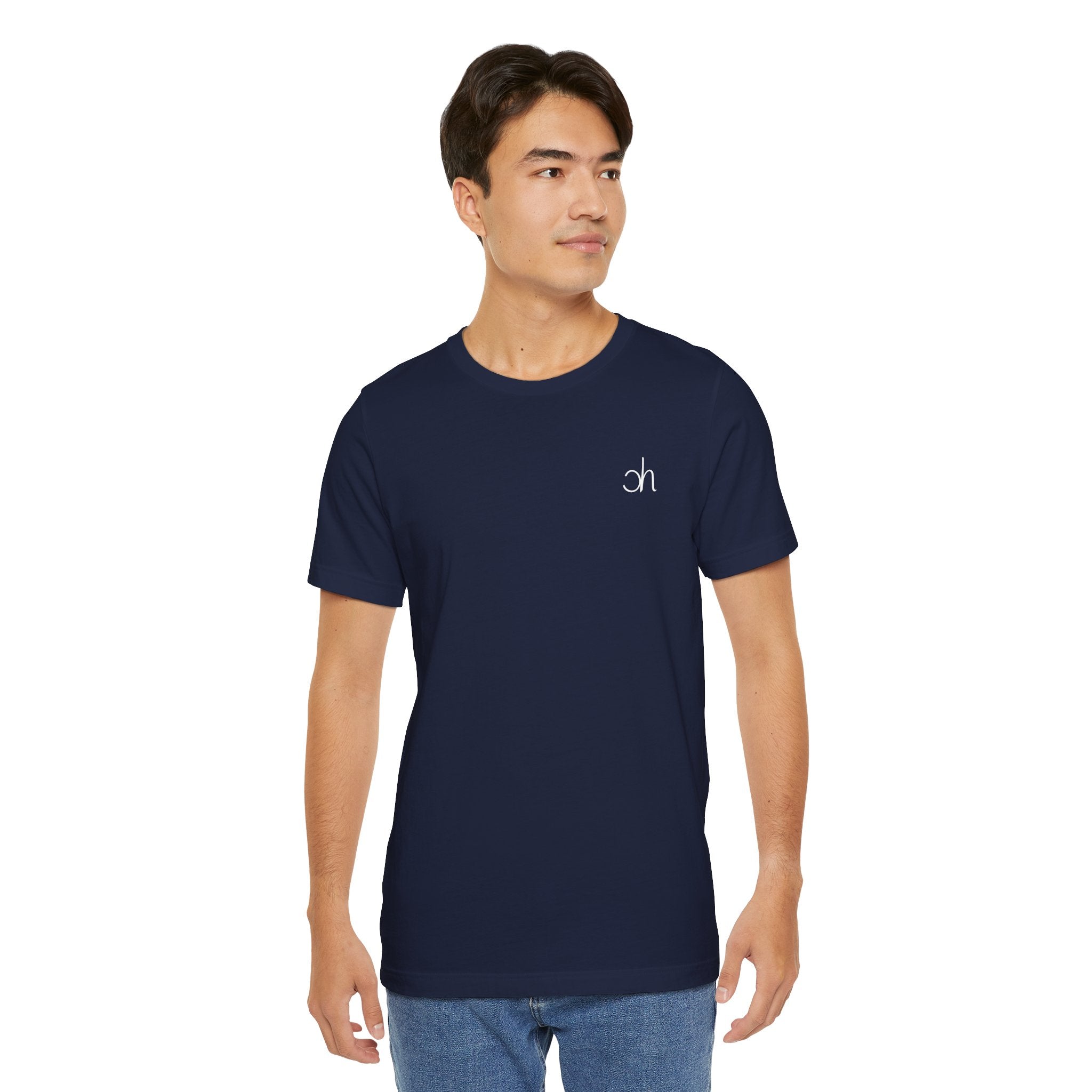Ch T-Shirt unisex - Dunkelblau / Weiß