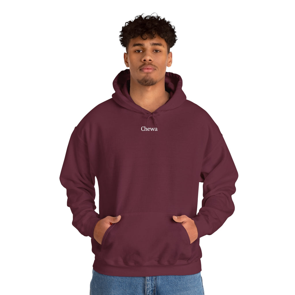 Chewa Hoodie - Kastanienbraun / Weiß