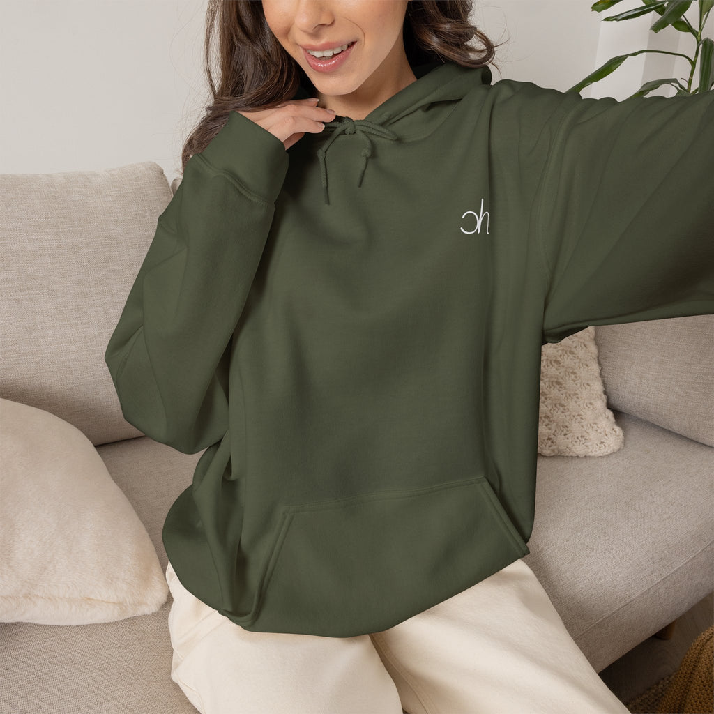 Ch Hoodie - Army / Weiß