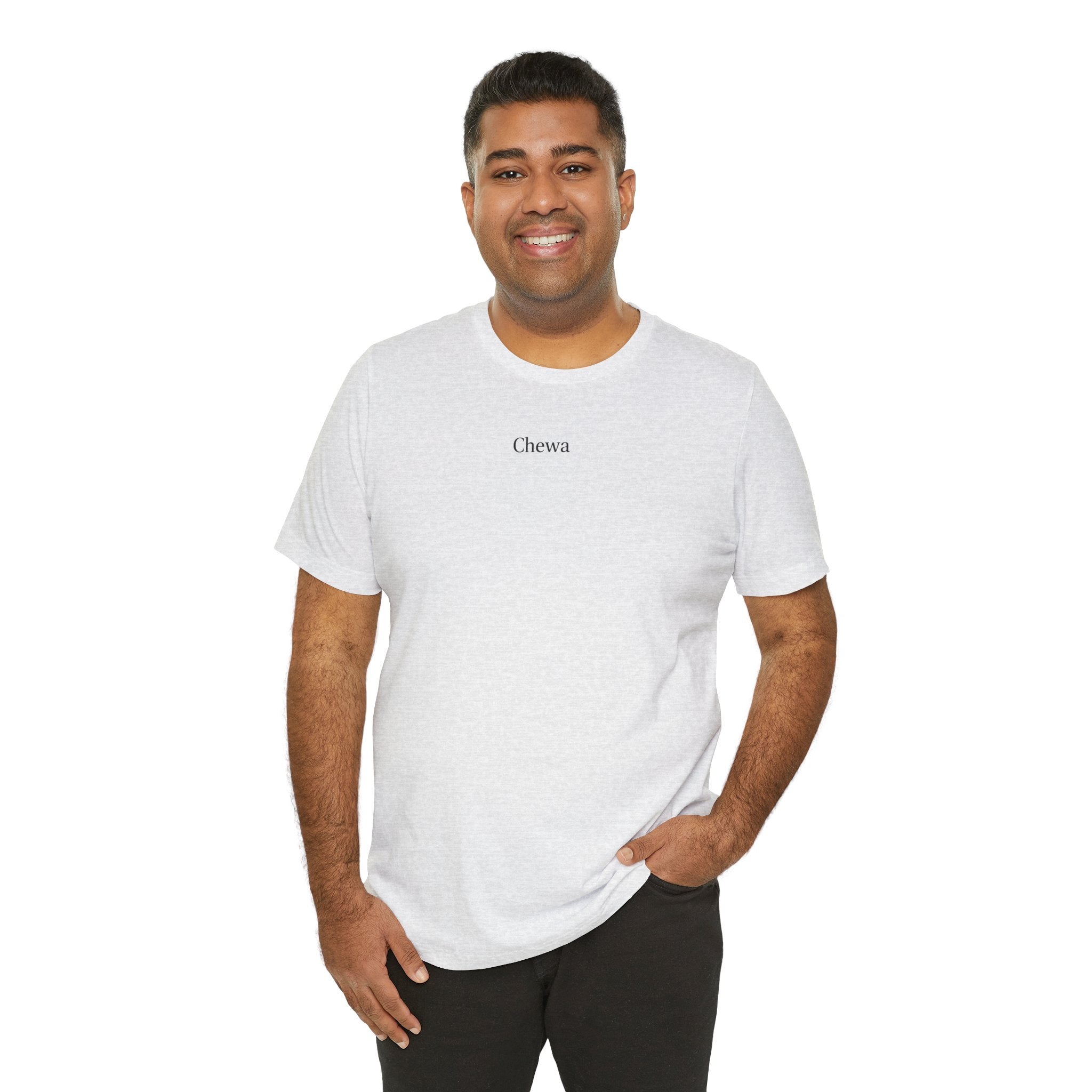 Chewa T-Shirt unisex - Hellgrau / Schwarz