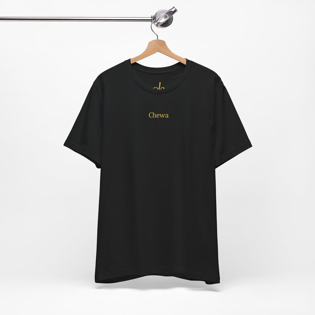 CHEWA Logo T-Shirt - Schwarz / Gold – Hauptansicht