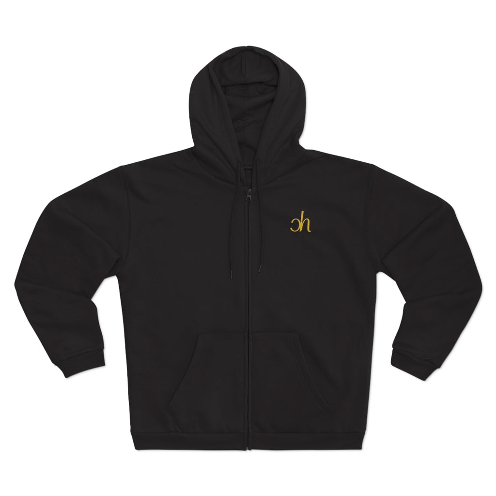 Ch Zip Hoodie - Schwarz / Gold