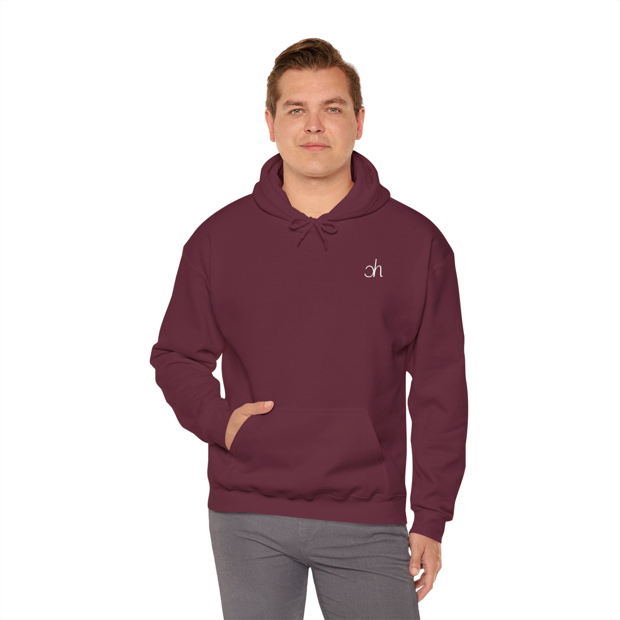 Ch Hoodie - Kastanienbraun / Weiß