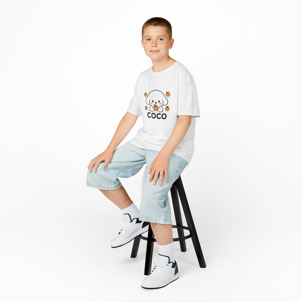Kinder Design T-Shirt COCO - Weiß – Produktansicht 4