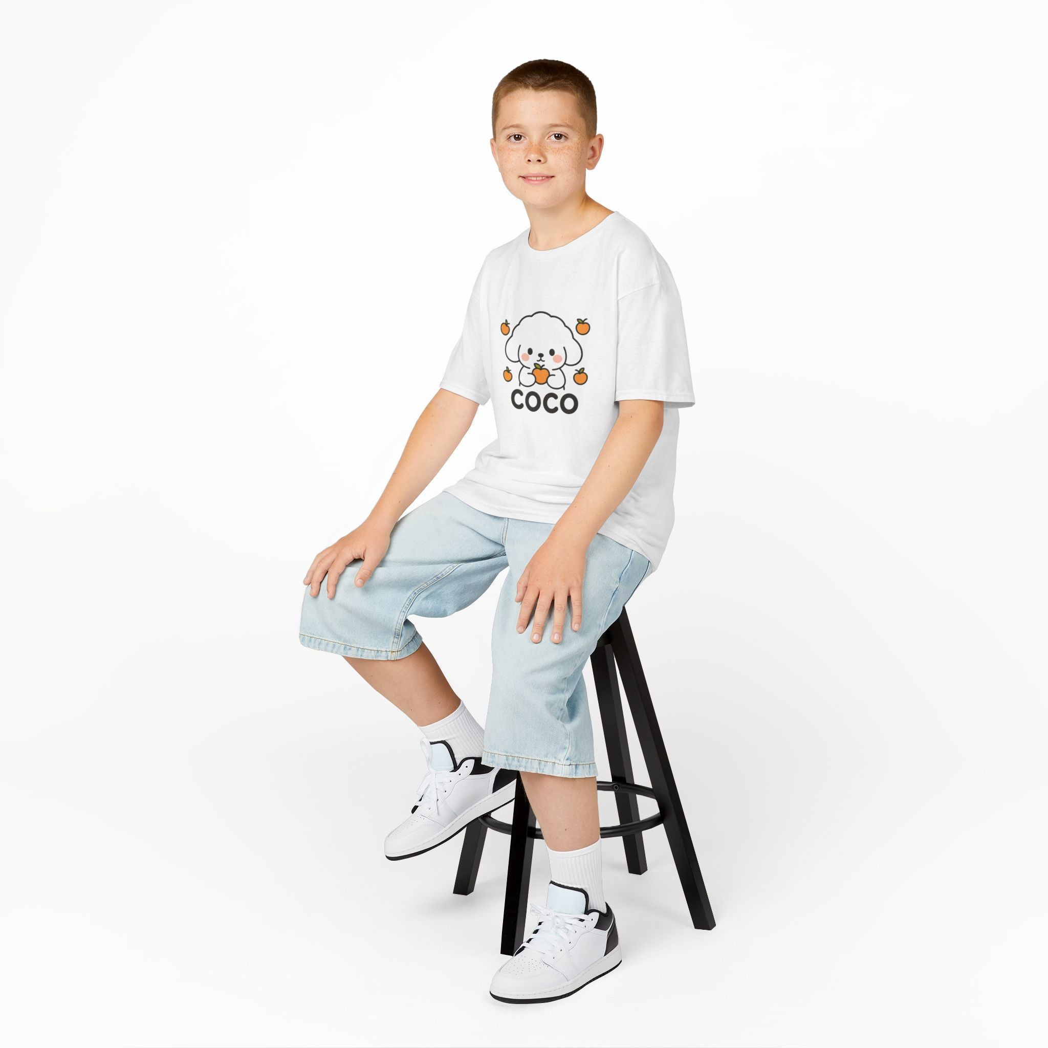 Kinder Design T-Shirt COCO - Weiß – Produktansicht 4