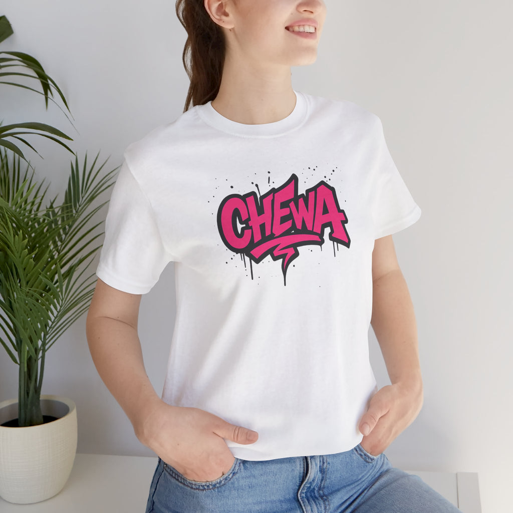 Design T-Shirt Graffiti - Weiß / Pink