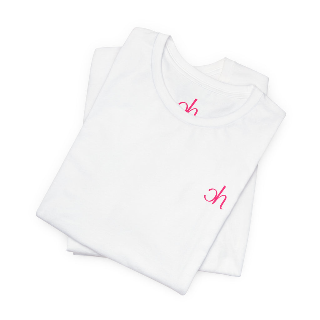 Ch T-Shirt - Weiß / Pink