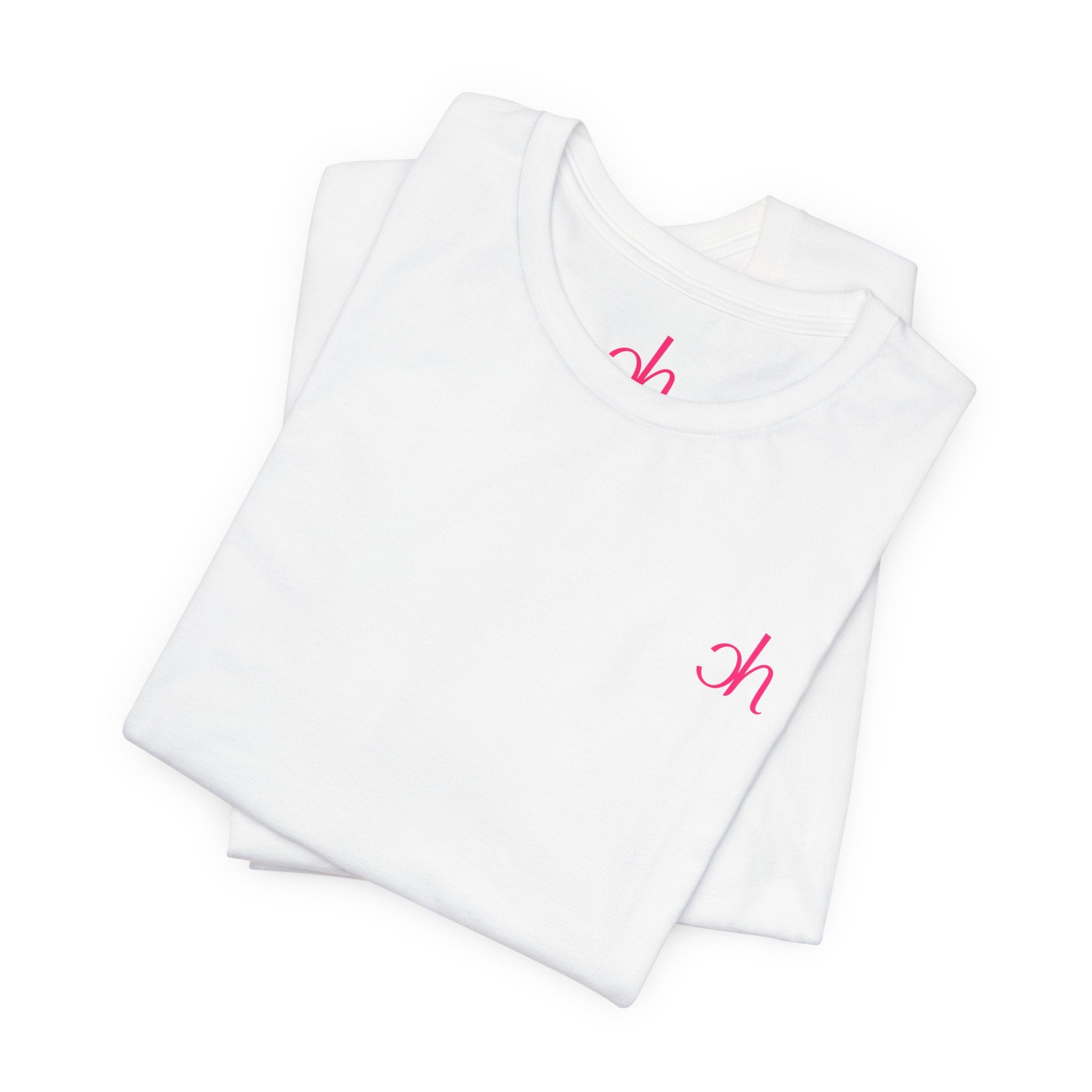 Ch T-Shirt unisex - Weiß / Pink